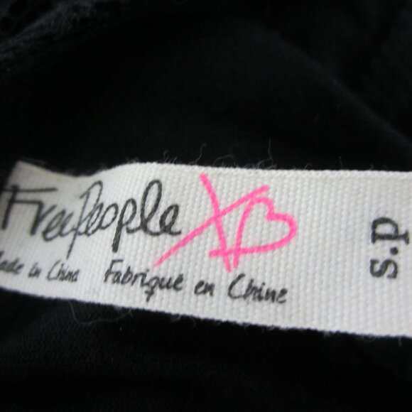 Free People Open Back Black Allover Lace Midi Dress Open Back Size S - Picture 7 of 8